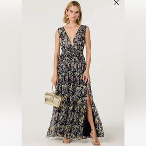 ASTR the Label Edessa Floral Tiered Ruffle Maxi Dress